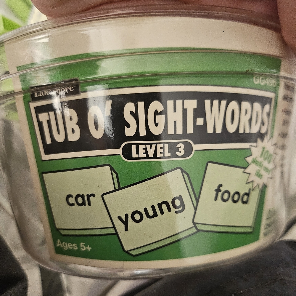 Tub O' Sight-Words Level 3